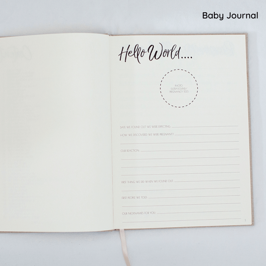 Pregnancy & Baby Journal With FREE Mum's Story Journal