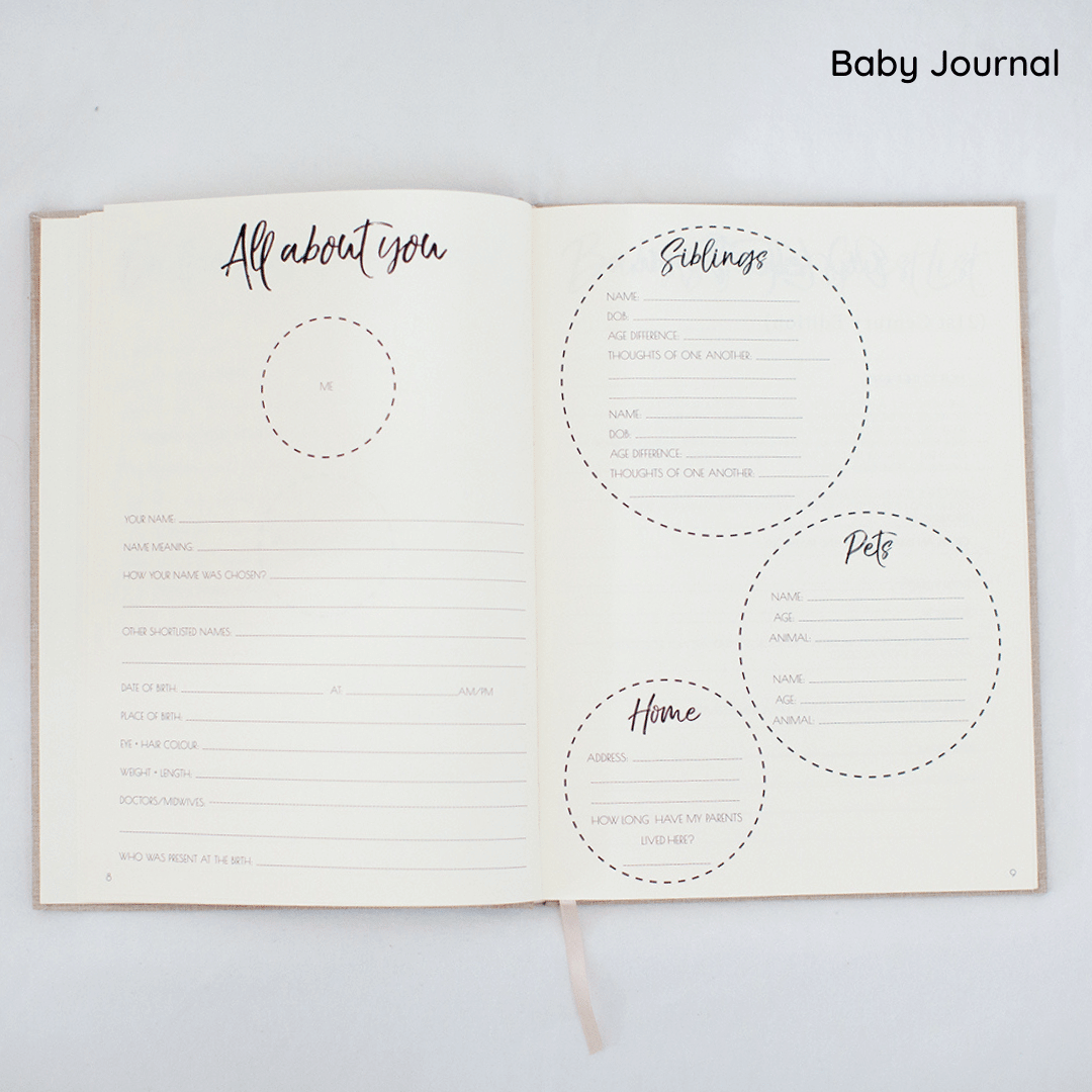 Pregnancy & Baby Journal With FREE Mum's Story Journal