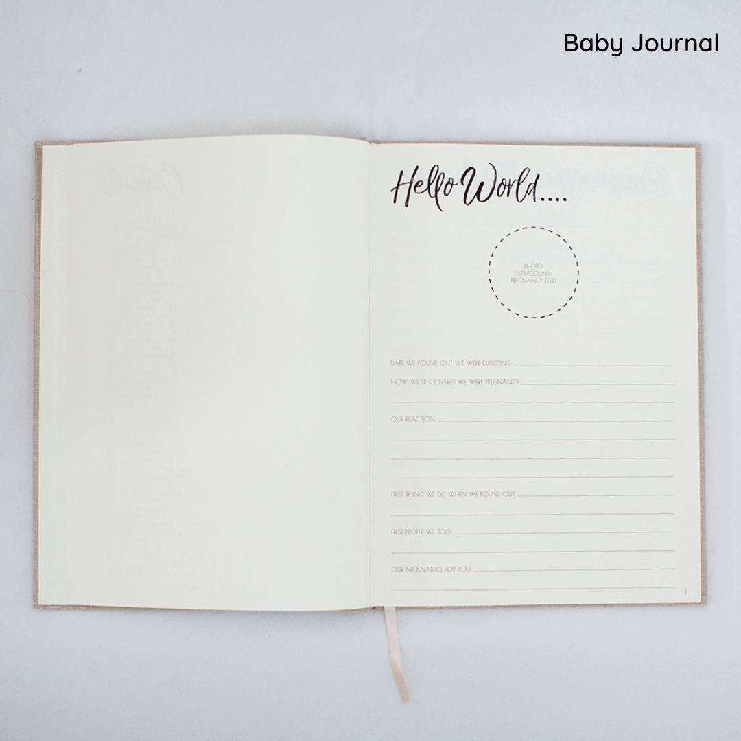 Pregnancy & Baby Journal With FREE Mum's Story Journal