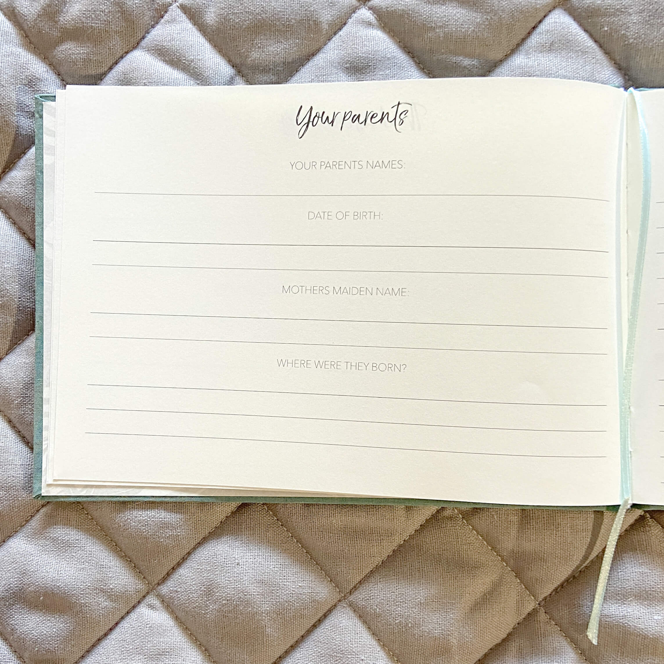 Mum's Story - A Journal About Mum