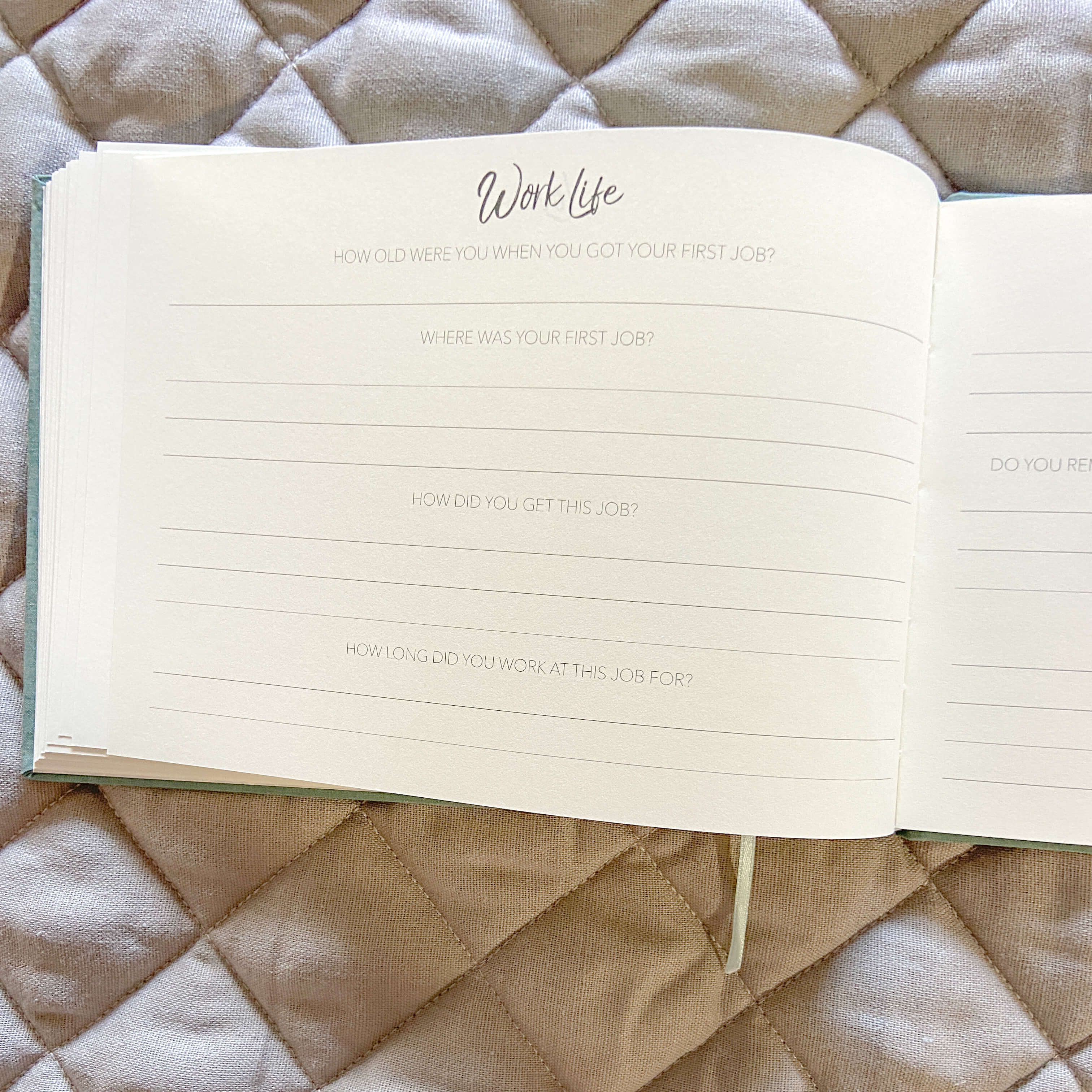 Mum's Story - A Journal About Mum