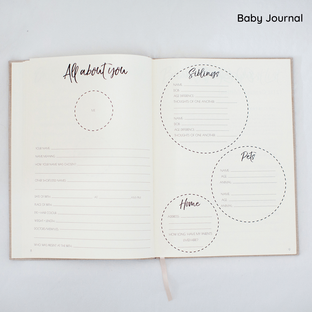 Baby Journal & School Years Journal Bundle